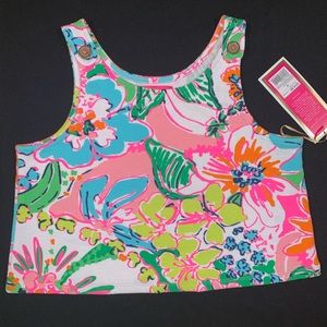 Lilly Pulitzer for Target Girls L Tank neon floral